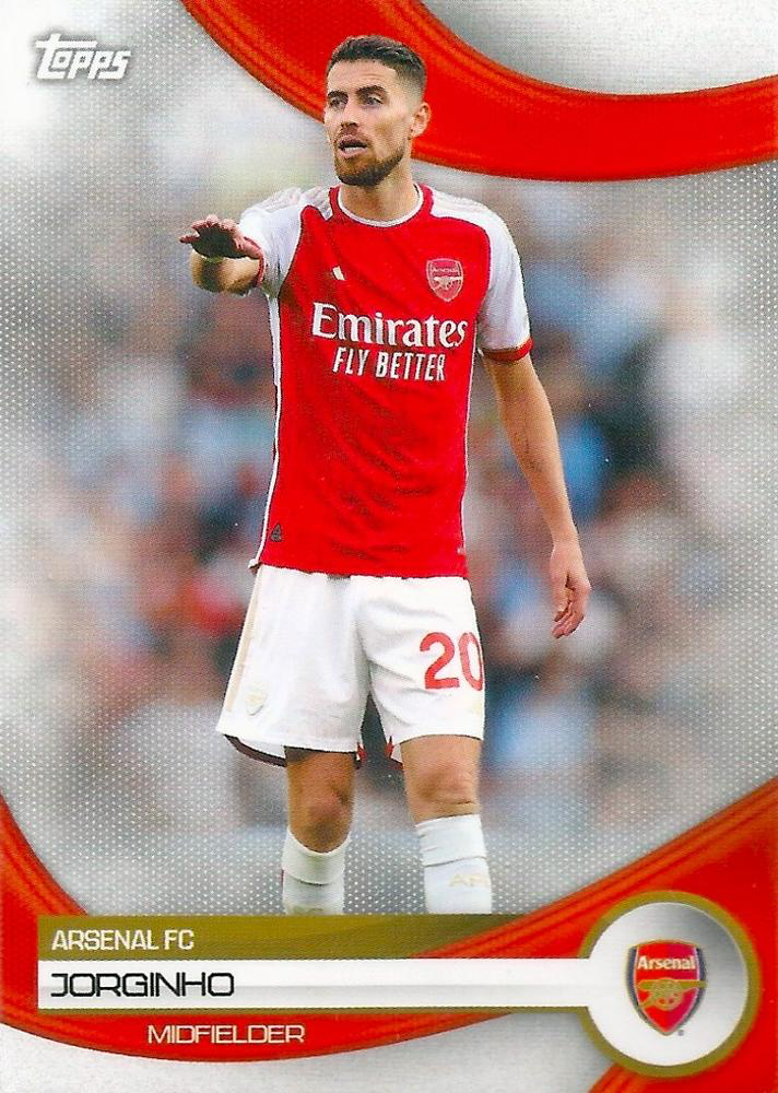 2023 Topps Arsenal Team Set Jorginho #14 Arsenal FC