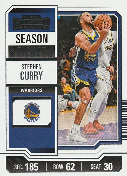 2023 Panini Contenders Stephen Curry #55 Golden State Warriors