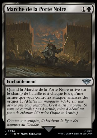 2023 Magic MTG Le Seigneur des Anneaux Marche de la Porte Noire LTR #94