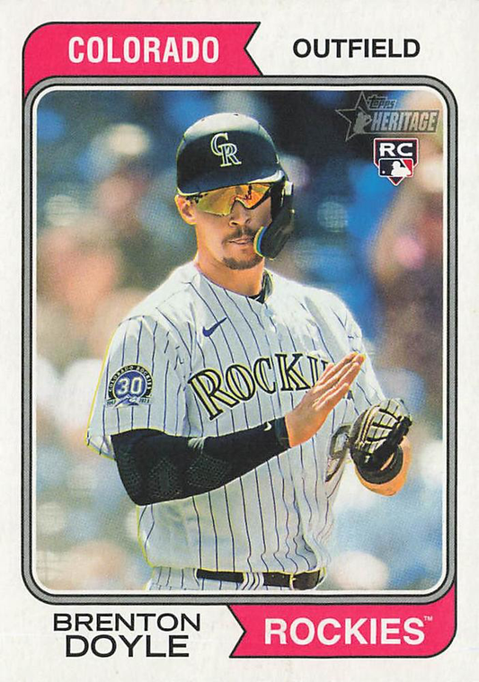 2023 Topps Heritage Brenton Doyle RC Colorado Rockies #503