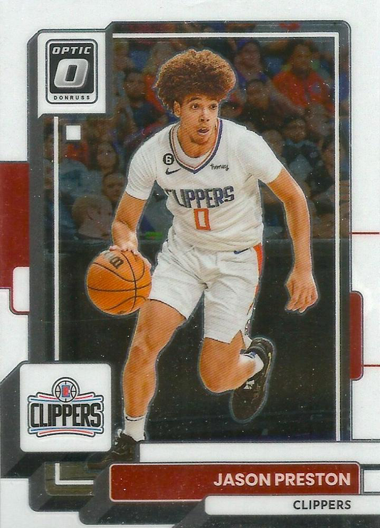 2022 Panini Donruss Optic Jason Preston #140 Los Angeles Clippers