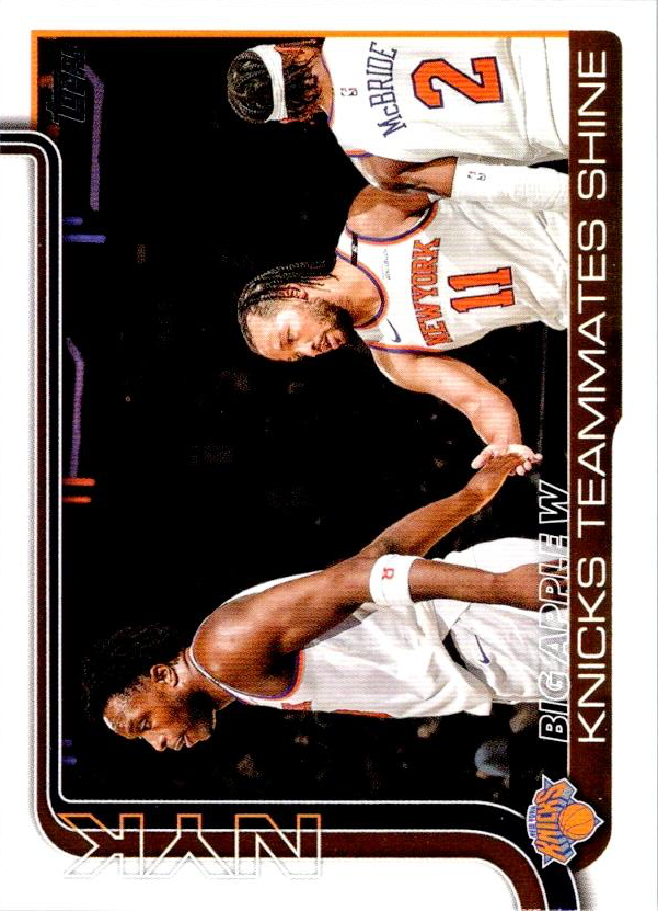 2025 Topps NBA Big Apple W: Knicks Teammates Shine CL #274 New York Knicks