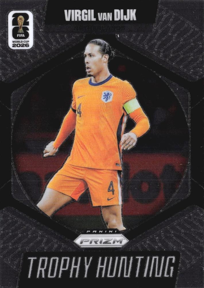 2026 Panini Prizm World Cup Trophy Hunting Virgil van Dijk #25 Pays-Bas