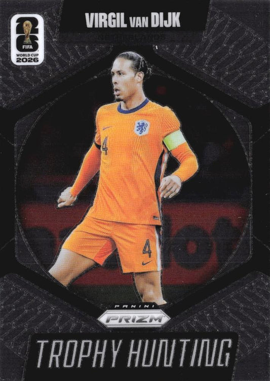 2026 Panini Prizm World Cup Trophy Hunting Virgil van Dijk #25 Pays-Bas