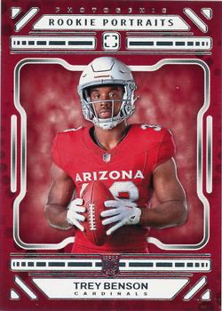 2024 Panini Photogenic Portrait RC Trey Benson #170 Arizona Cardinals