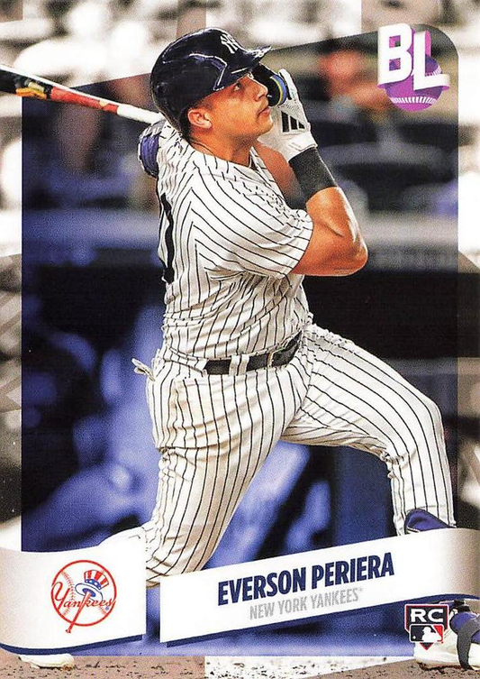 2024 Topps Big League Common Everson Pereira RC error: name misspelled "Periera" New York Yankees #120