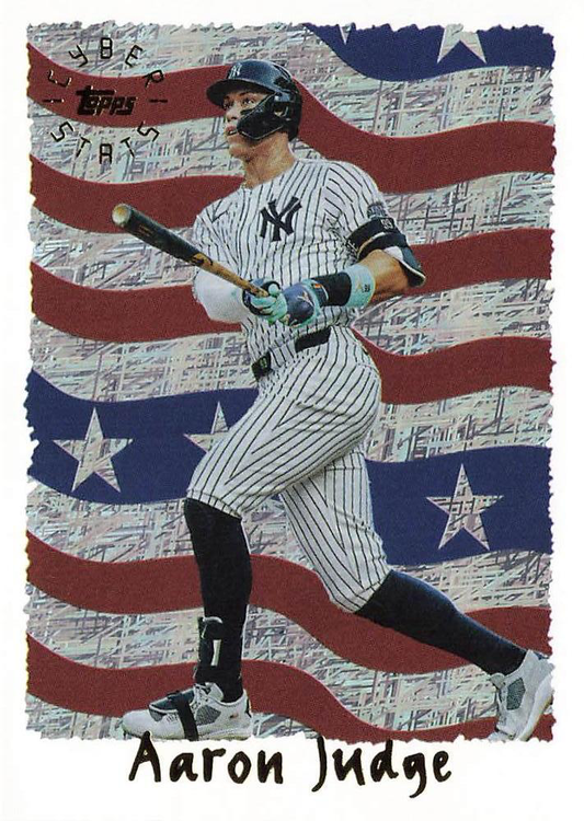 2025 Topps Archives 1995 Topps Cyberstats Aaron Judge #95C-1 New York Yankees