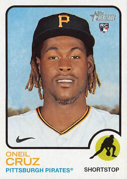 2022 Topps Heritage Oneil Cruz RC Pittsburgh Pirates #157