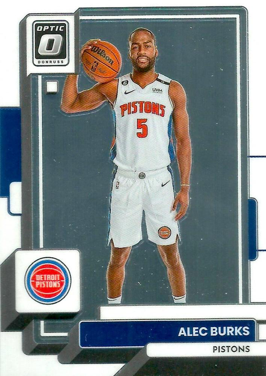 2022 Panini Donruss Optic Alec Burks #104 Detroit Pistons