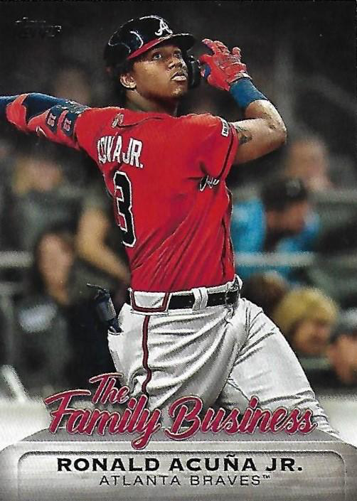 2019 Topps Chrome Family Business Refractor Ronald Acuna Jr #FBC-8 Atlanta Braves