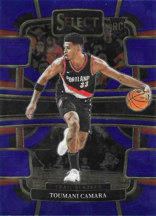 2023 Panini Select NBA Blue Toumani Camara RC #81 Portland Trail Blazers