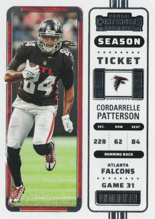 2022 Panini Contenders Cordarrelle Patterson #10 Atlanta Falcons