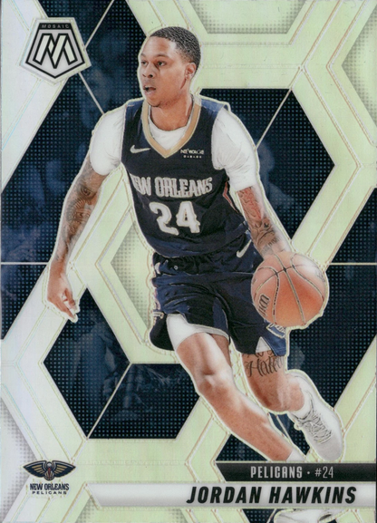 2024 Panini Mosaic Silver Prizm Jordan Hawkins #26 New Orleans Pelicans