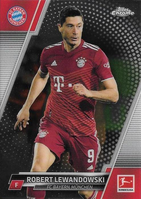 2021 Topps Chrome Bundesliga Robert Lewandowski #83 FC Bayern Munich