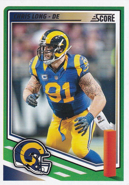 2025 Panini Score Chris Long #208 St. Louis Rams