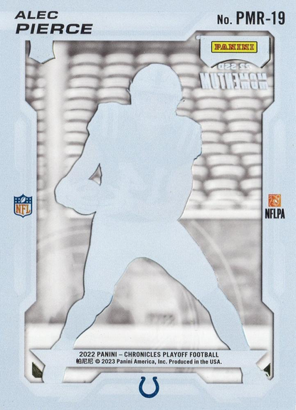 2022 Panini Chronicles Playoff Momentum Rookies RC Alec Pierce #PMR-19 Indianapolis Colts