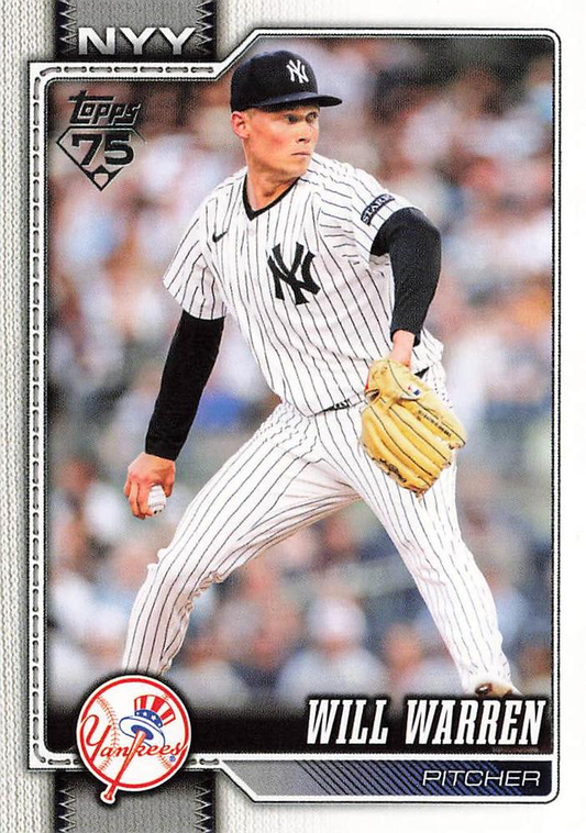 2026 Topps Series 1 Will Warren #176 New York Yankees