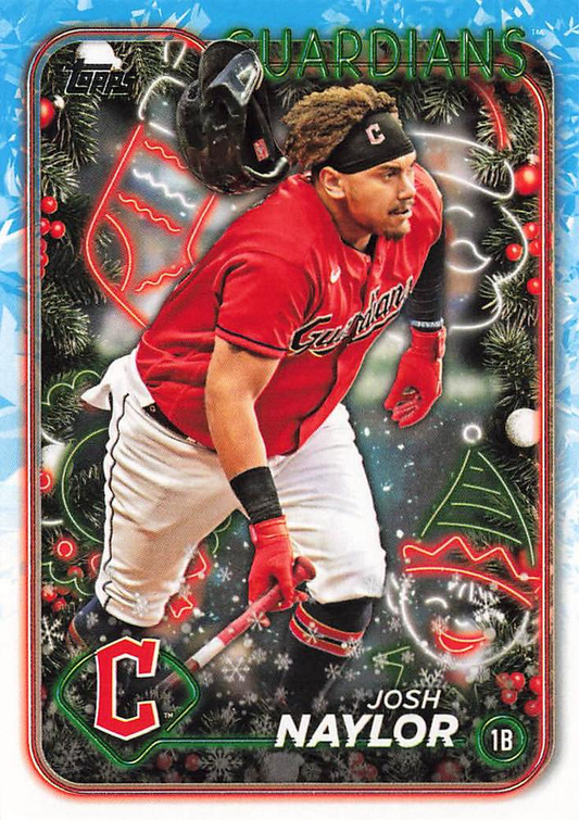 2024 Topps Holiday Josh Naylor Cleveland Guardians #H120