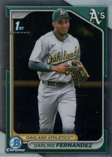 2024 Topps Bowman Chrome Prospects 1ST Darling Fernandez Oakland Athletics #BCP-184
