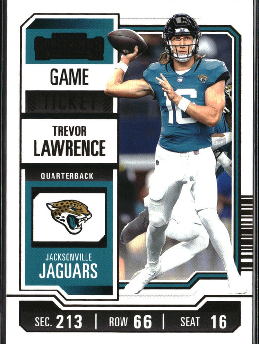 2023 Panini Contenders Bronze Parallel Trevor Lawrence Jacksonville Jaguars #48