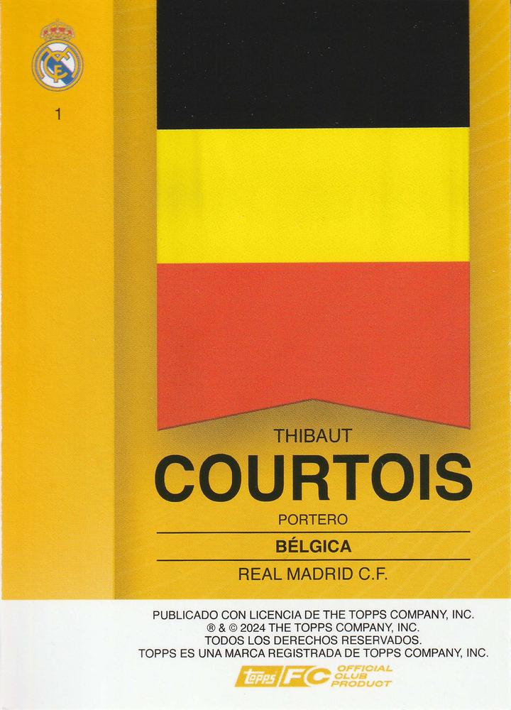 2024 Topps Real Madrid Fan Set Thibaut Courtois #1 Real Madrid CF