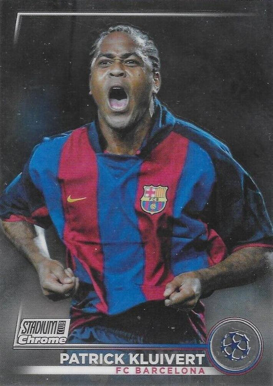 2022 Topps Stadium Club Chrome UCC Patrick Kluivert #95 FC Barcelona