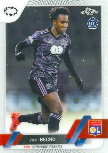 2022 Topps Chrome UCC Women's Vicki Becho RC #98 Olympique Lyonnais Feminin