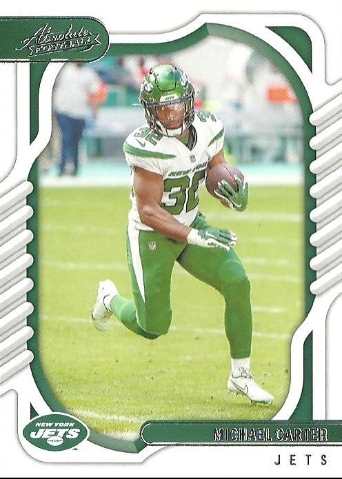 2022 Panini Absolute Michael Carter #100 New York Jets
