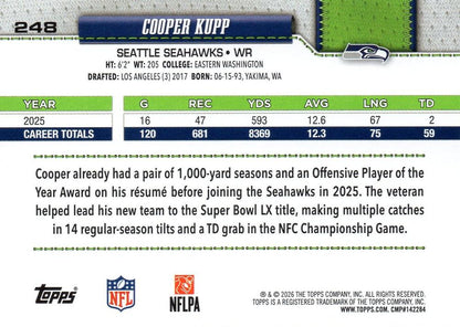 2026 Topps Flagship Cooper Kupp #248 Seattle Seahawks