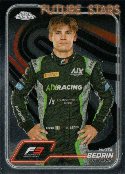 2024 Topps Chrome Formula 1 Nikita Bedrin F3D #68 Aix Racing