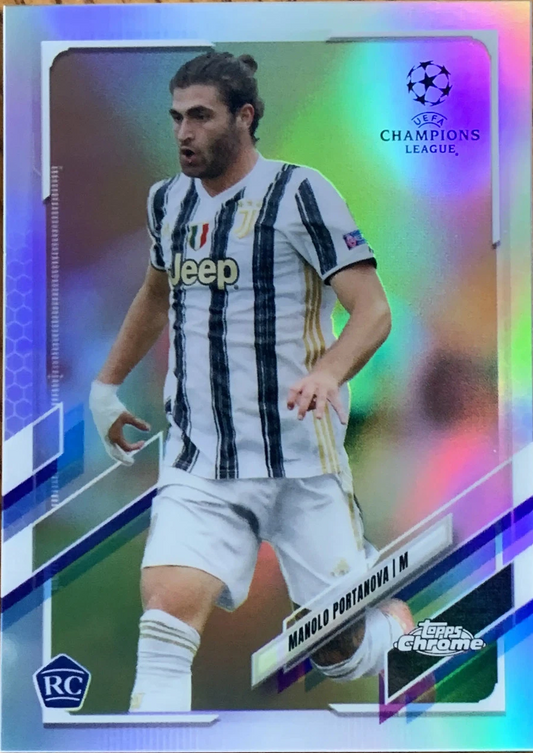 2020 Topps Chrome UCC Manolo Portanova Refractor #21 Juventus