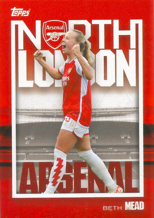 2023 Topps Arsenal Team Set Beth Mead North London Forever #32 Arsenal W.F.C.