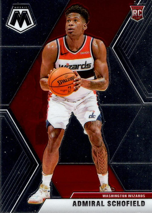 2019 Panini Mosaic Admiral Schofield RC #202 Washington Wizards