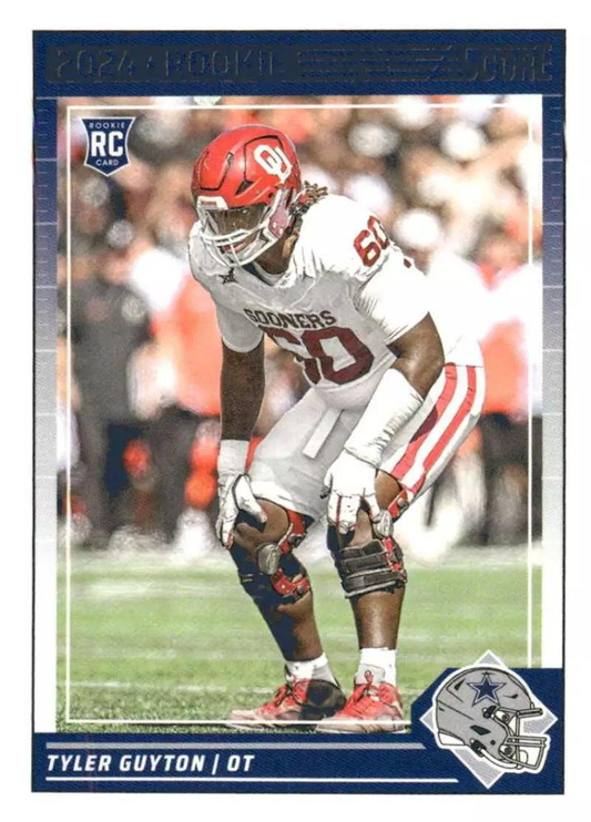 2024 Panini Score Football Tyler Guyton Dallas Cowboys #336 RC