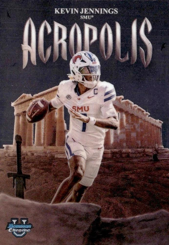 2025 Topps Bowman U Chrome Acropolis Kevin Jennings #A-10 SMU Mustangs