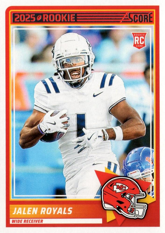 2025 Panini Score Jalen Royals RC #8 Kansas City Chiefs