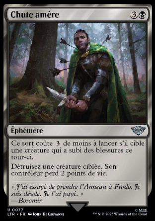 2023 Magic MTG Le Seigneur des Anneaux Chute amère LTR #77