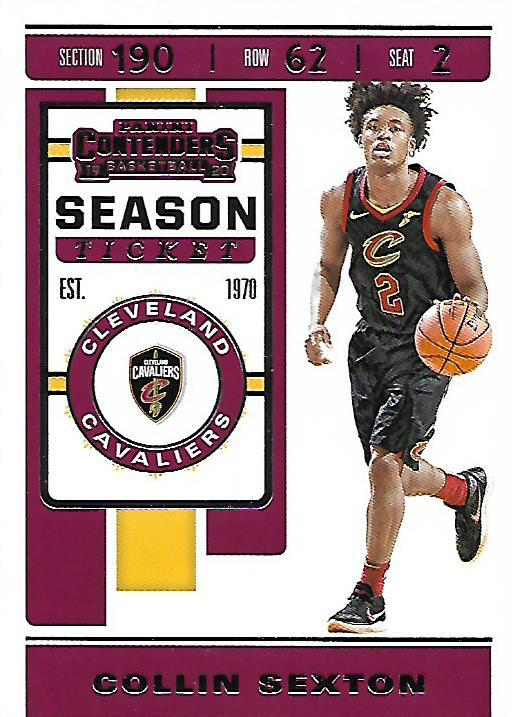 2019 Panini Contenders Collin Sexton #19 Cleveland Cavaliers