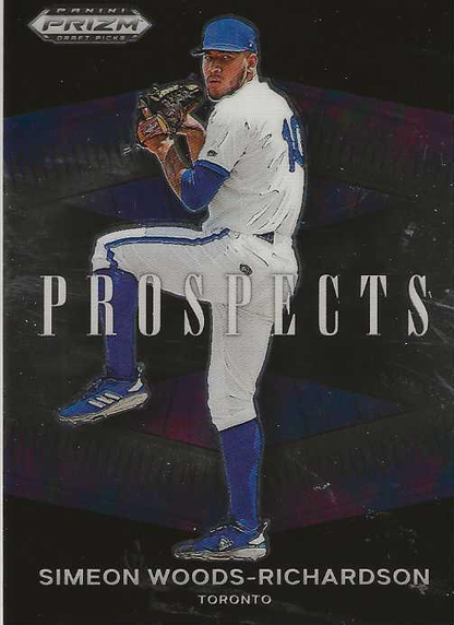 2021 Panini Prizm Draft Picks Prospects Simeon Woods-Richardson #P-SW Toronto Blue Jays
