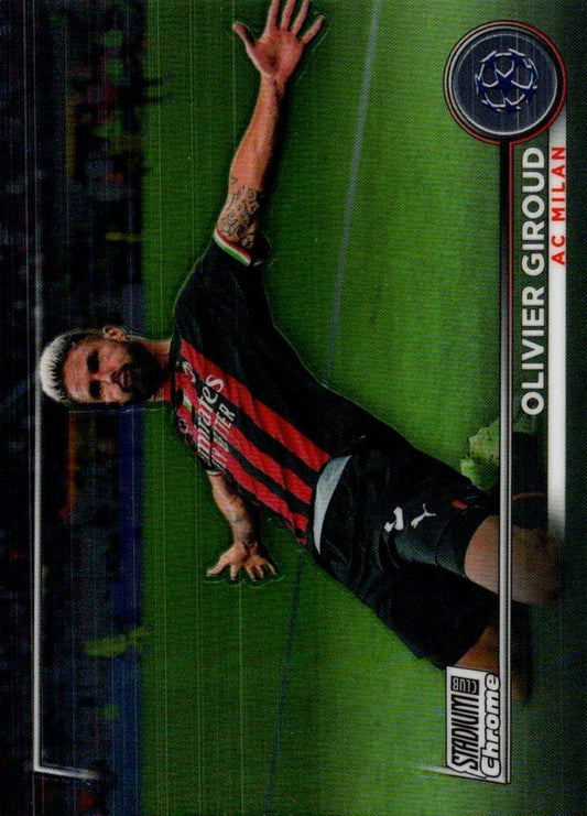2022 Topps Stadium Club Chrome UCC Olivier Giroud #70 A.C. Milan
