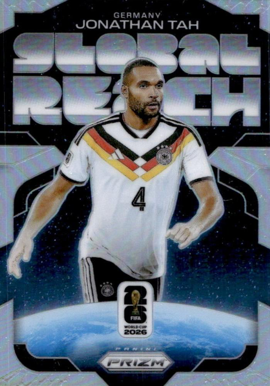 2026 Panini Prizm World Cup Global Reach Silver Jonathan Tah #23 Allemagne