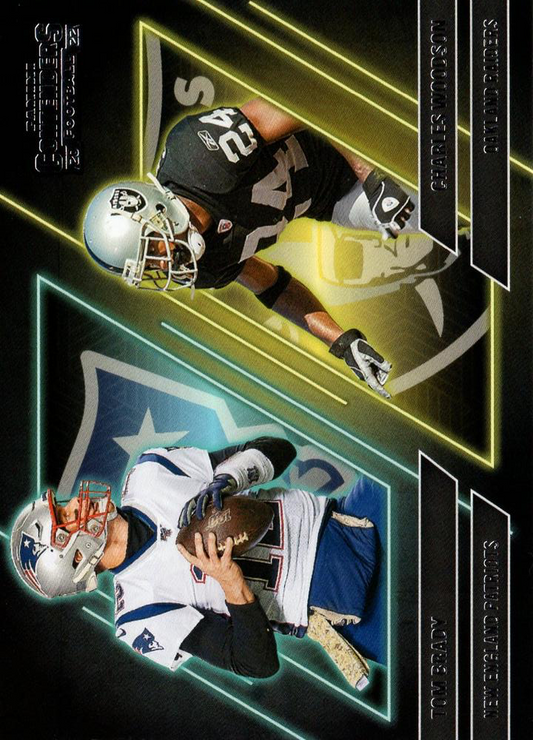 2022 Panini Contenders Contenders Series Tom Brady / Woodson #CS-BW Patriots / Raiders