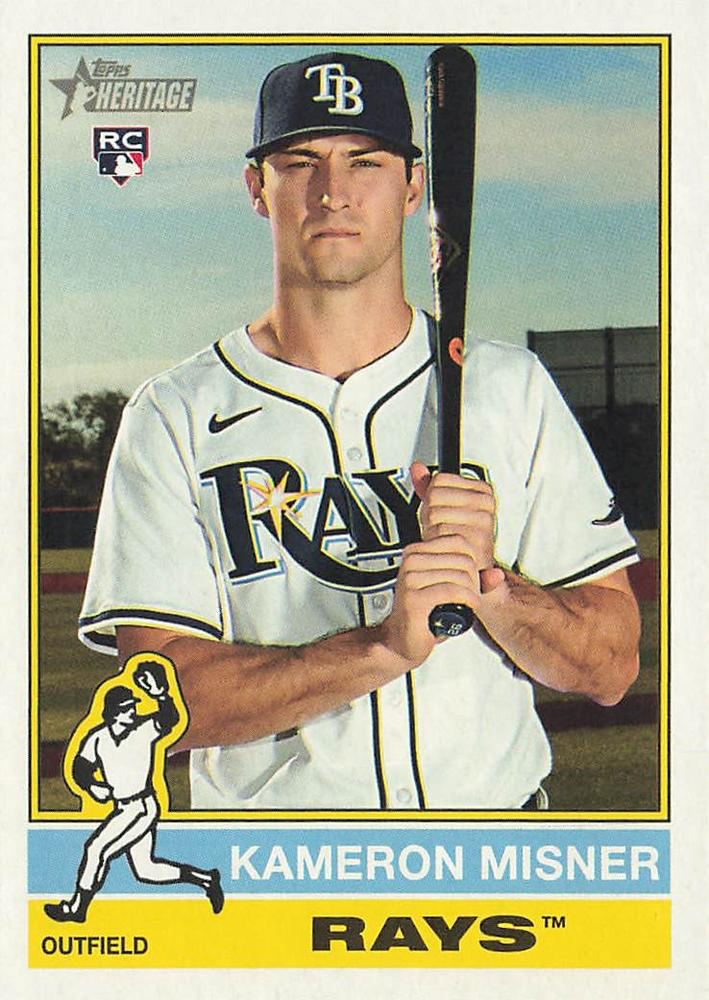 2025 Topps Heritage Kameron Misner RC #579 Tampa Bay Rays