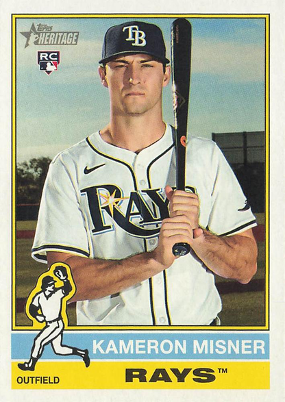 2025 Topps Heritage Kameron Misner RC #579 Tampa Bay Rays