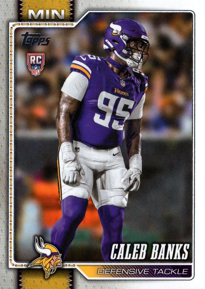 2026 Topps Flagship RC Caleb Banks #384 Minnesota Vikings
