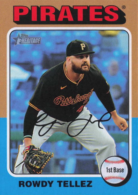 2024 Topps Heritage Rowdy Tellez Pittsburgh Pirates #522