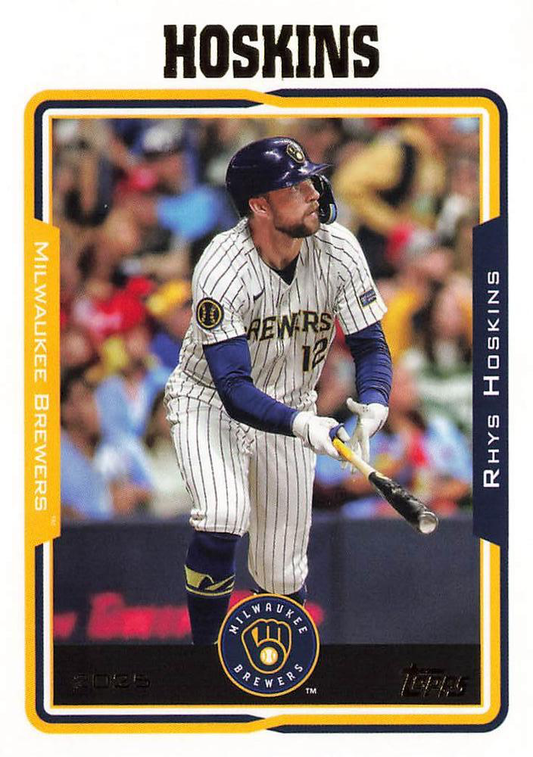 2025 Topps Archives Rhys Hoskins #212 Milwaukee Brewers