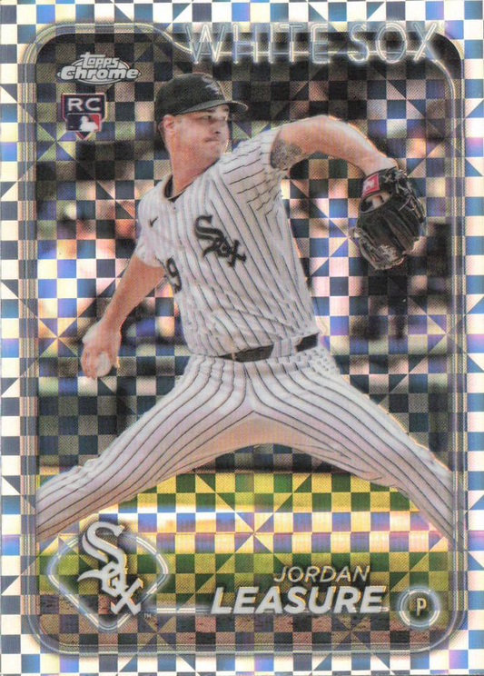 2024 Topps Chrome Update X-Fractor Parallel Jordan Leasure RC Chicago White Sox #USC94