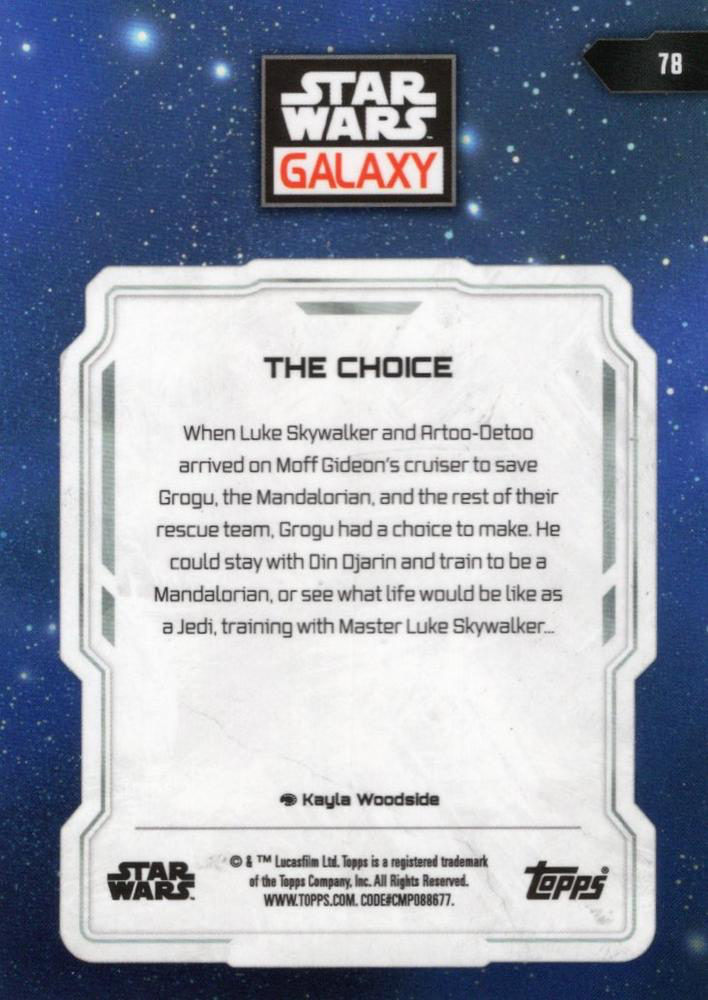 2024 Topps Chrome Star Wars Galaxy The Choice #78