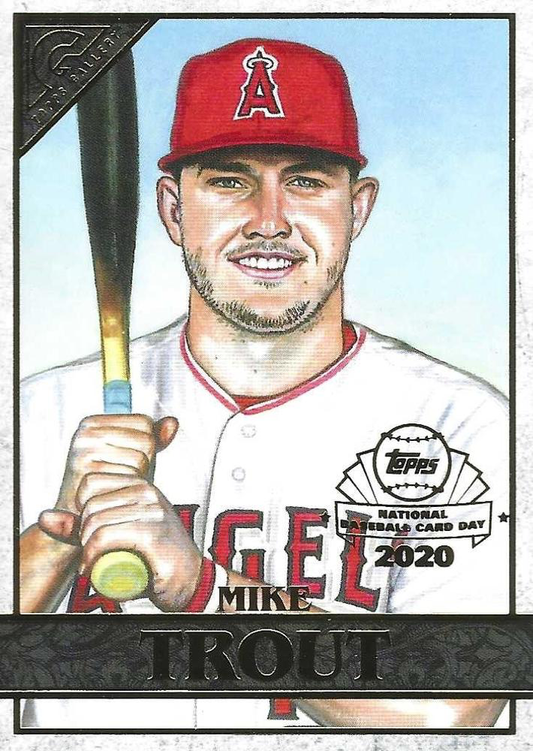 2020 Topps Gallery NTCD Mike Trout #GP-1 Los Angeles Angels